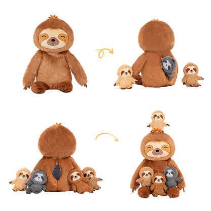 Plush Stuffed Animal Family Toy Set -  11 Themes