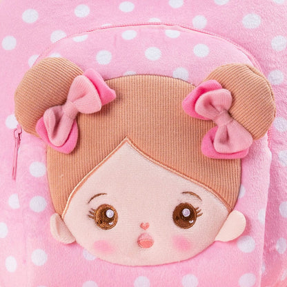 Personalizedoll Personalized Pink Plush Large Capacity Lunch Bag Lunch Bag