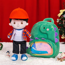 Load image into Gallery viewer, Personalizedoll Christmas Sale - Personalized Baby Doll + Backpack Combo Gift Set Black Hair Boy Doll / Doll + Backpack