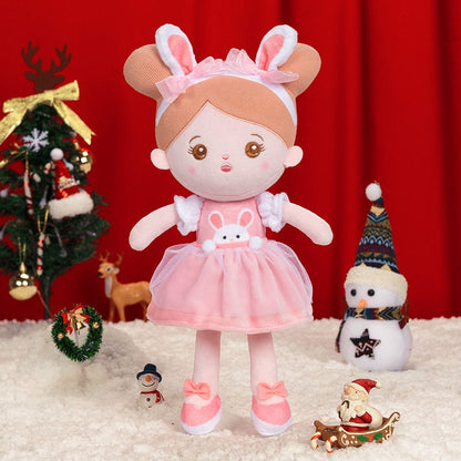 OUOZZZ Christmas Sale - Personalized Baby Doll + Backpack Combo Gift Set Pink Rabbit Doll / Only Doll