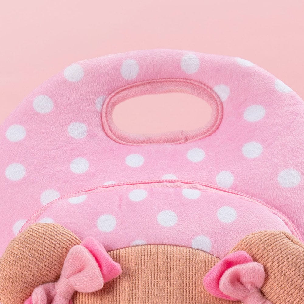 Personalizedoll Personalized Pink Plush Large Capacity Lunch Bag Lunch Bag