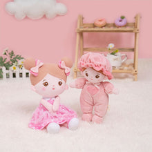 Load image into Gallery viewer, OUOZZZ Personalized Mini Plush Rag Baby Doll Pink Mini &amp; A-Pink