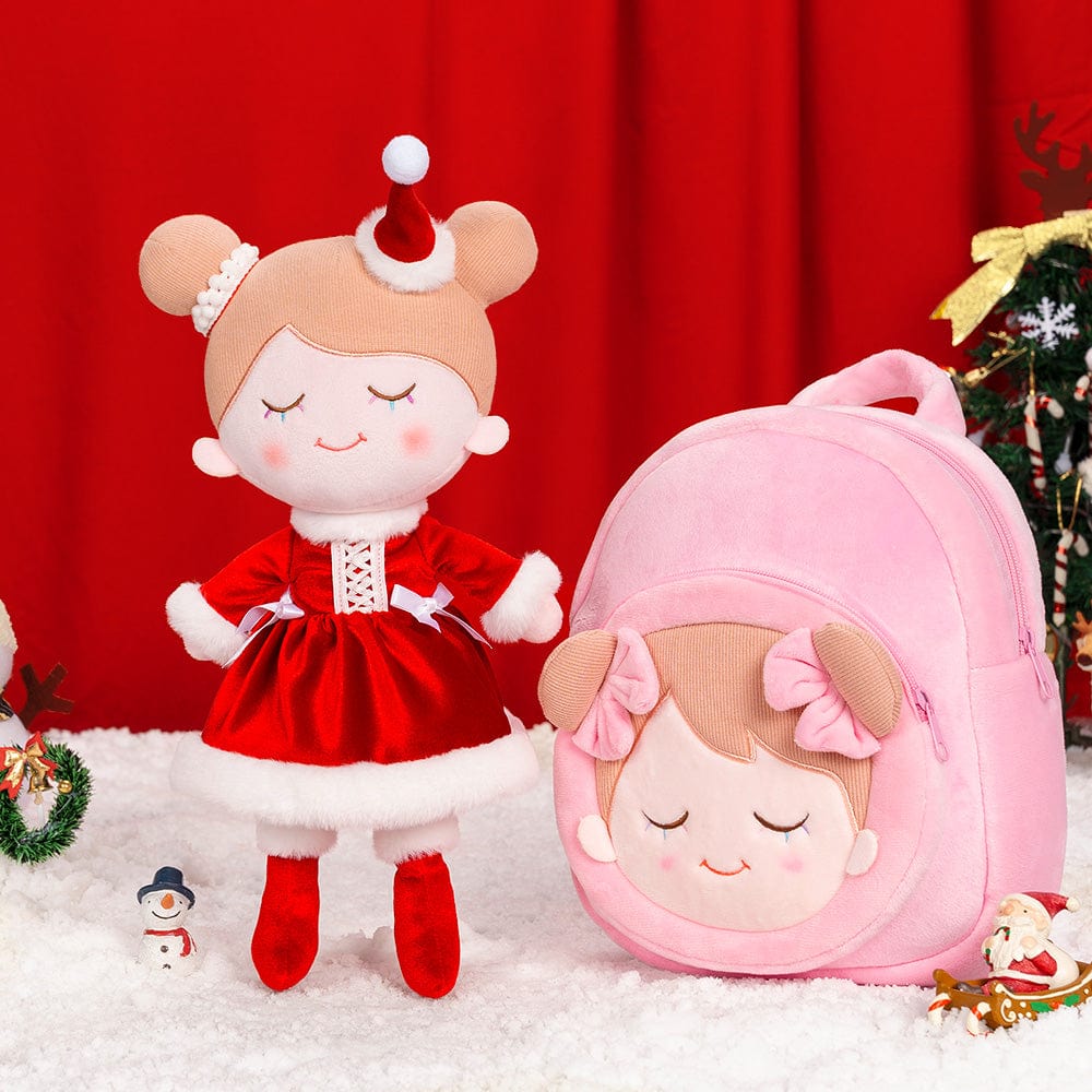 OUOZZZ Christmas Sale - Personalized Baby Doll + Backpack Combo Gift Set Christmas Girl / Doll + Backpack