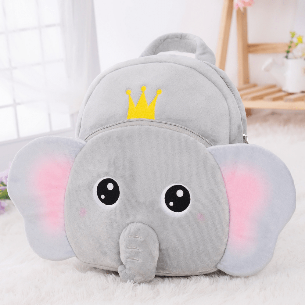 OUOZZZ Personalized Animal Plush Rag Backpack - 8 styles