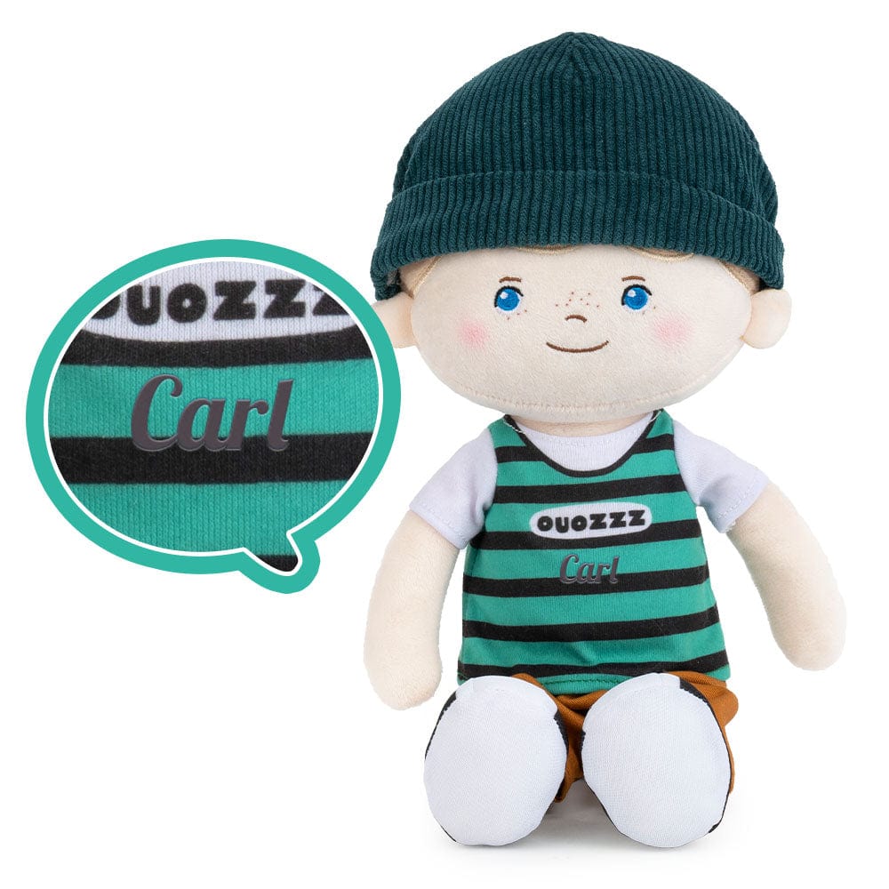 OUOZZZ Personalized Plush Baby Backpack And Optional Doll Carl Blue Eye / Only Doll