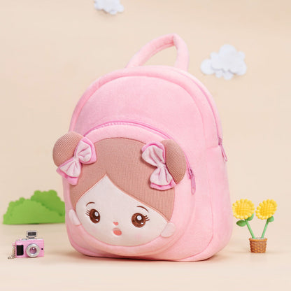 Personalized Sweet Girl Pink Plush Backpack