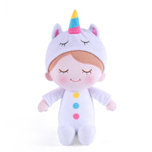 Load image into Gallery viewer, OUOZZZ Personalized White Unicorn Pajamas Baby Pajamas Plush Boy Doll