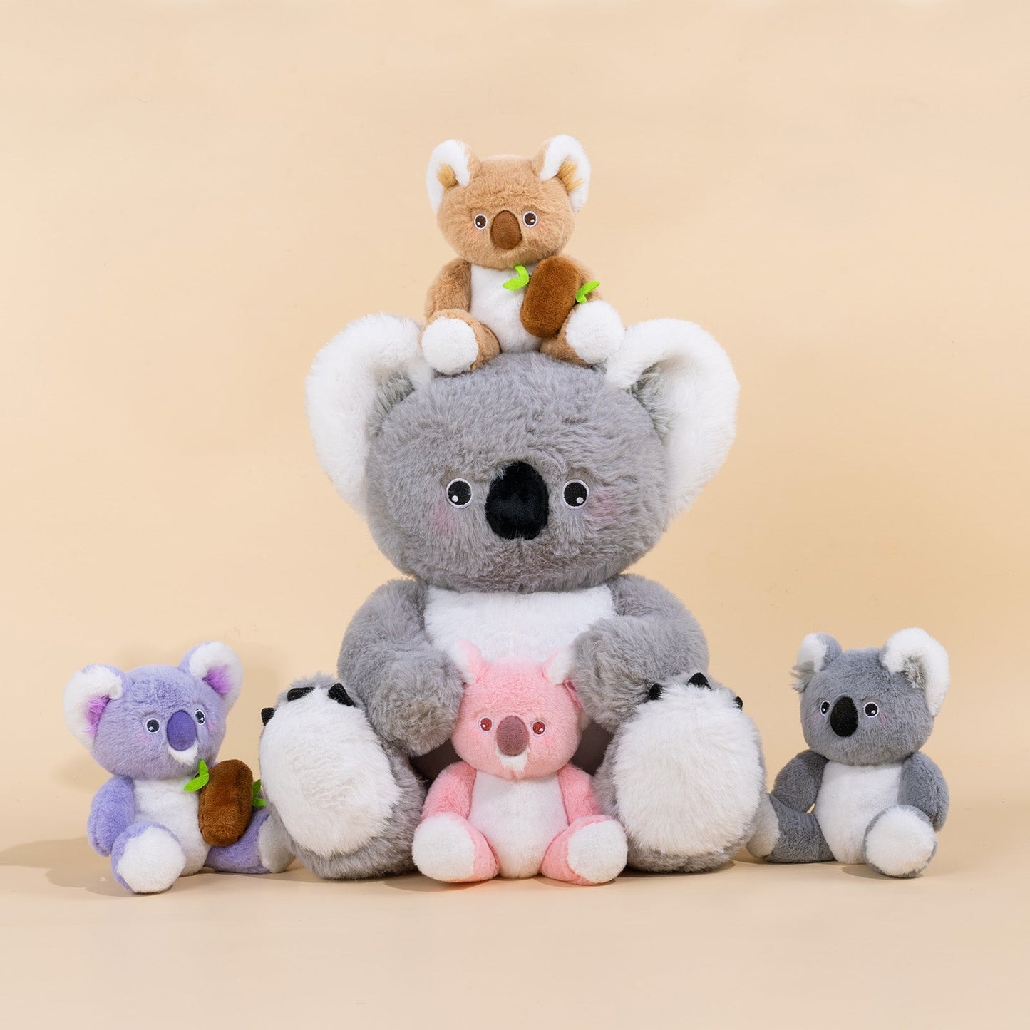 Plush Stuffed Animal Family Toy Set -  11 Themes
