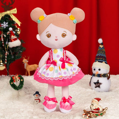 OUOZZZ Christmas Sale - Personalized Baby Doll + Backpack Combo Gift Set Pink & White Doll / Only Doll