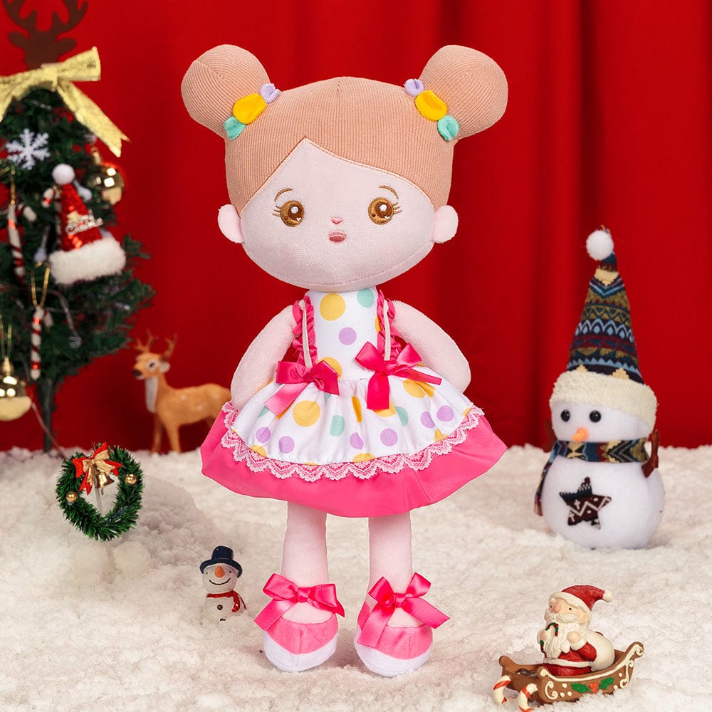 OUOZZZ Christmas Sale - Personalized Baby Doll + Backpack Combo Gift Set Pink & White Doll / Only Doll