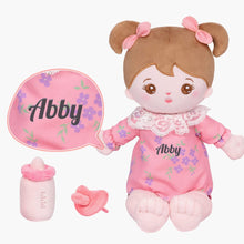 Load image into Gallery viewer, OUOZZZ Personalized Sweet Girl Plush Doll For Kids Lite Baby Doll 03