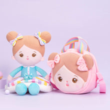 Load image into Gallery viewer, OUOZZZ Personalized Sweet Girl Rainbow Plush Doll With Shoulder Bag👜