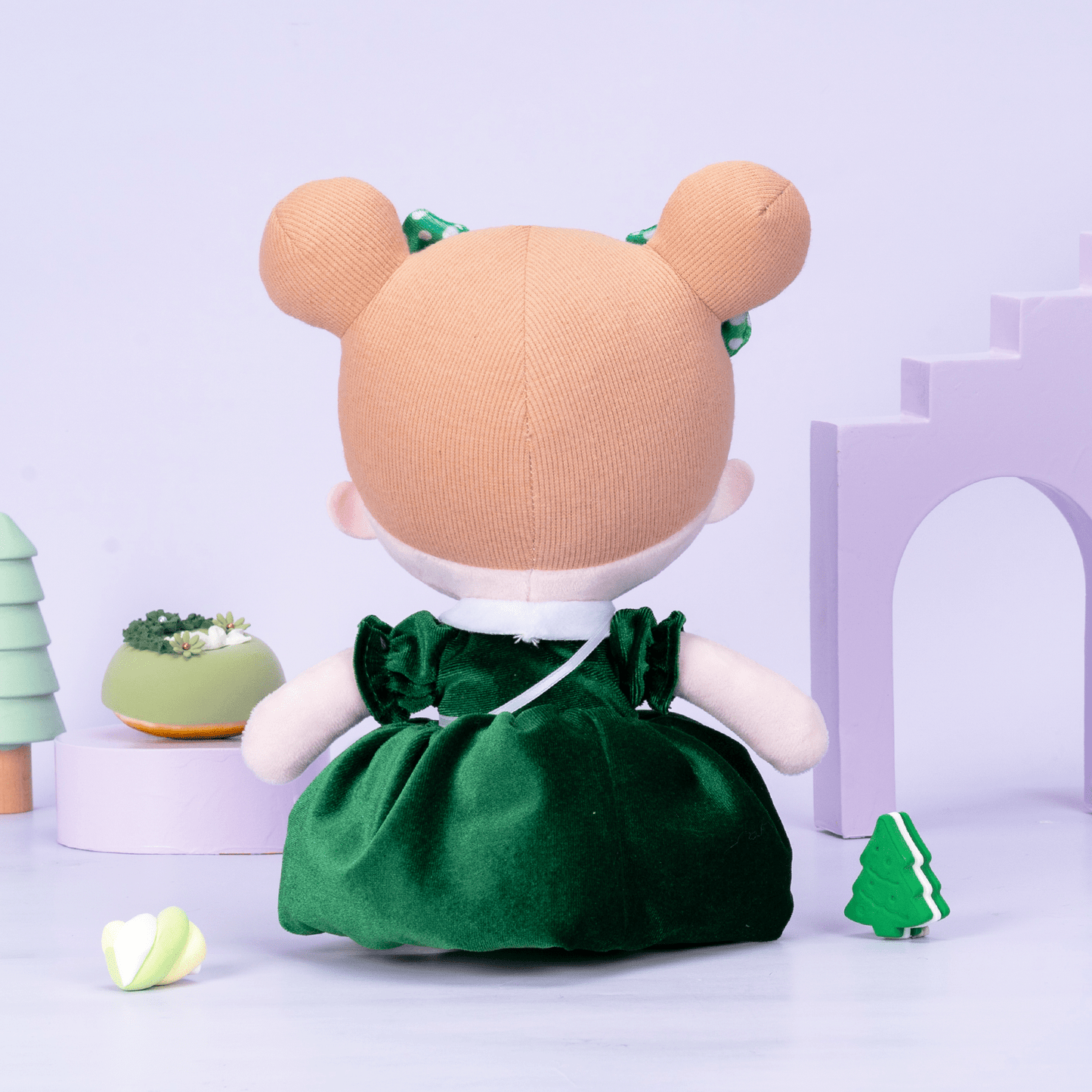 OUOZZZ Personalized Dark Green Doll