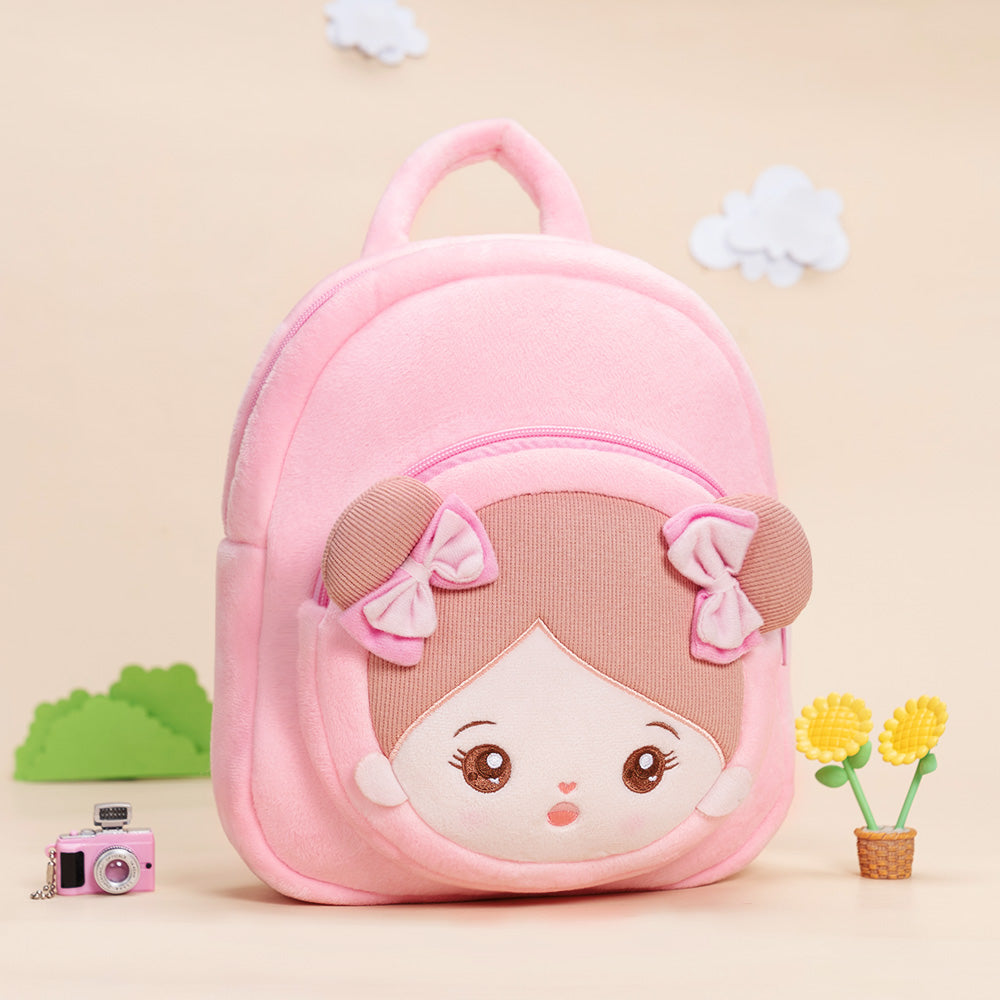 Personalized Sweet Girl Pink Plush Backpack