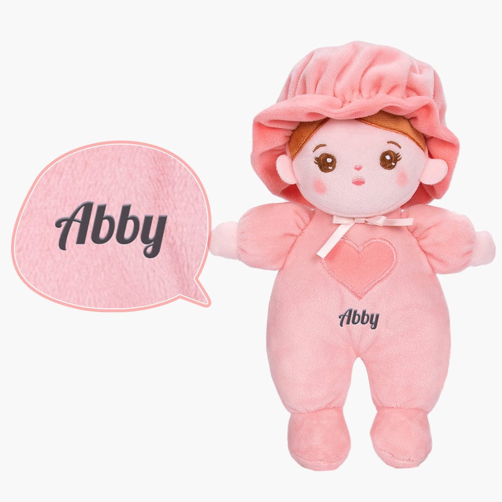 OUOZZZ Personalized Sweet Plush Doll For Kids Mini Pink
