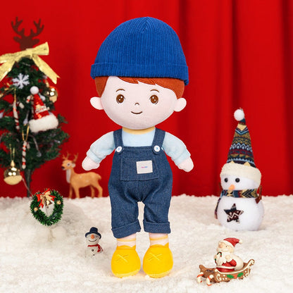 OUOZZZ Christmas Sale - Personalized Baby Doll + Backpack Combo Gift Set Brown Hair Boy Doll / Only Doll