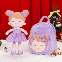 Load image into Gallery viewer, Personalizedoll Christmas Sale - Personalized Baby Doll + Backpack Combo Gift Set Purple Iris Doll / Doll + Backpack