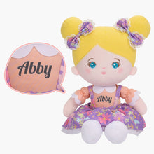 Load image into Gallery viewer, OUOZZZ Personalized Sweet Girl Plush Doll For Kids Abby Bule Eyes Doll