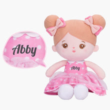 Load image into Gallery viewer, OUOZZZ Personalized Sweet Plush Doll For Kids Abby Pink