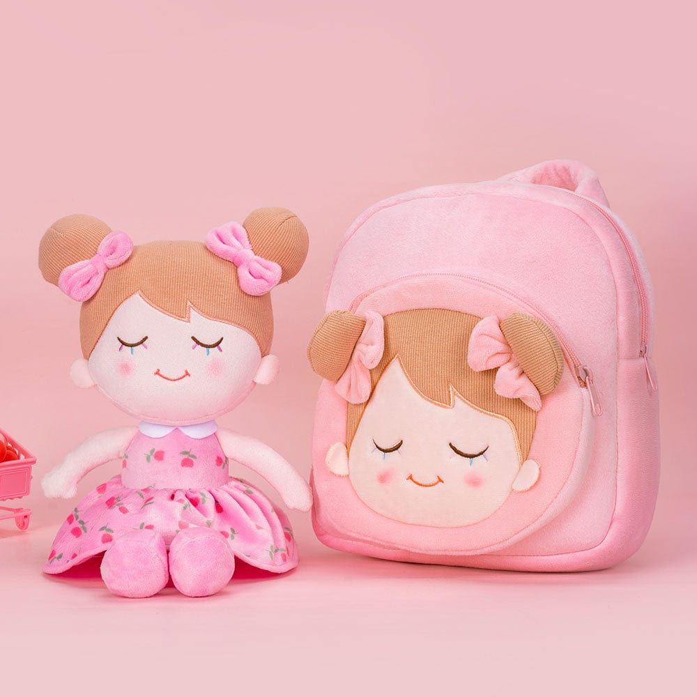 OUOZZZ OUOZZZ Personalized Doll + Backpack Bundle Pink Iris / With Backpack