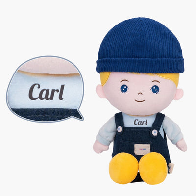 OUOZZZ Personalized Blonde & Blue Eyes Boy Doll Boy Doll