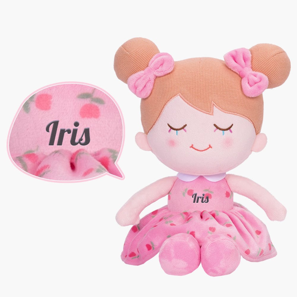 OUOZZZ Personalized Sweet Plush Doll For Kids Iris Pink