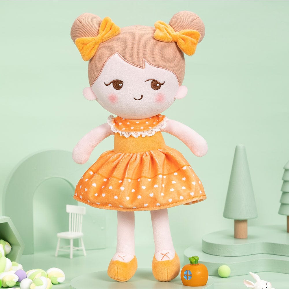 OUOZZZ Personalized Playful Orange Doll