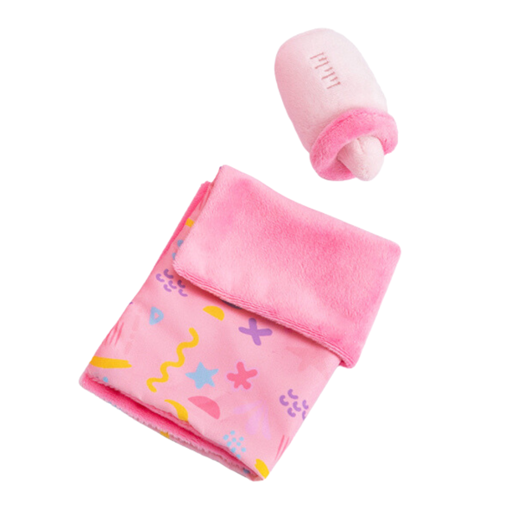 Plush Doll Quilt & Bottle