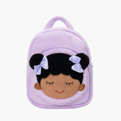 OUOZZZ Personalized Deep Skin Tone Pink Dora Backpack Purple Backpack