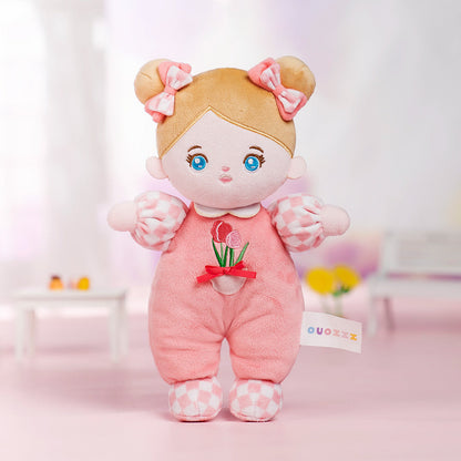 Personalized Blue Eyes Mini Plush Baby Girl Doll