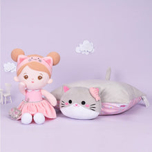 Load image into Gallery viewer, OUOZZZ Personalized Plush Kitten Doll &amp; Pillow &amp; Soothing Towel Gift Set