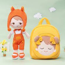 Load image into Gallery viewer, Personalized Becky Orange Fox Doll + Backpack
