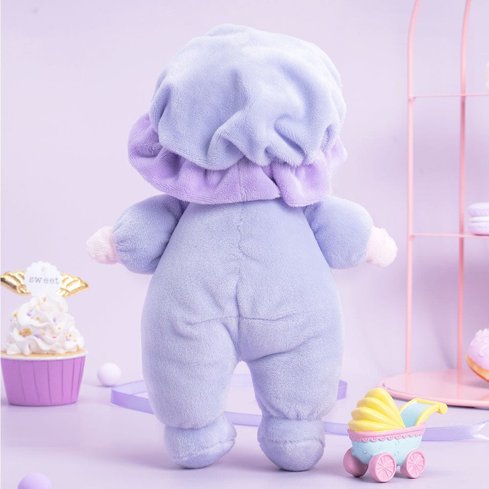 OUOZZZ Personalized Purple Mini Plush Rag Baby Doll