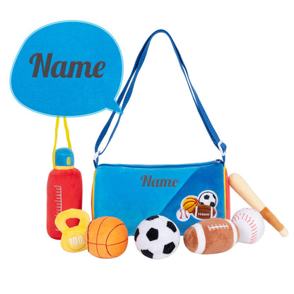 Personalized Plush Playset Sensory Toy + 15 Inch Doll Gift Set