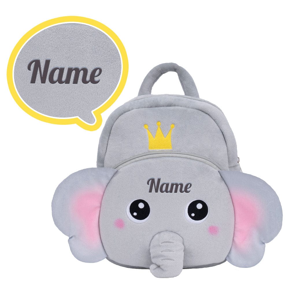 OUOZZZ Personalized Animal Plush Rag Backpack - 8 styles Elephant Bag