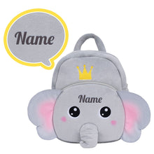 Load image into Gallery viewer, OUOZZZ Personalized Animal Plush Rag Backpack - 8 styles Elephant Bag