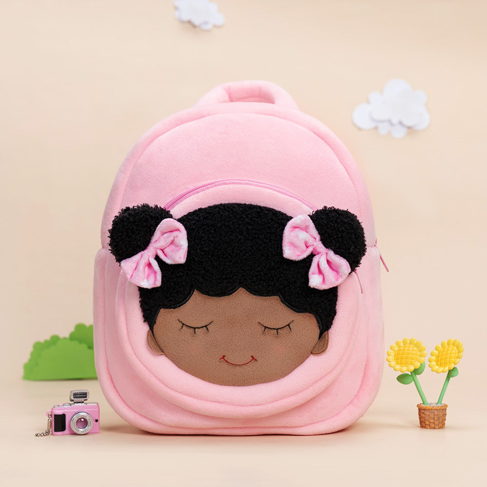 Personalized Deep Skin Tone Pink Dora Backpack