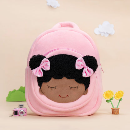 Personalized Deep Skin Tone Pink Dora Backpack