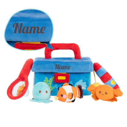 Personalized Plush Playset Sensory Toy + 15 Inch Doll Gift Set