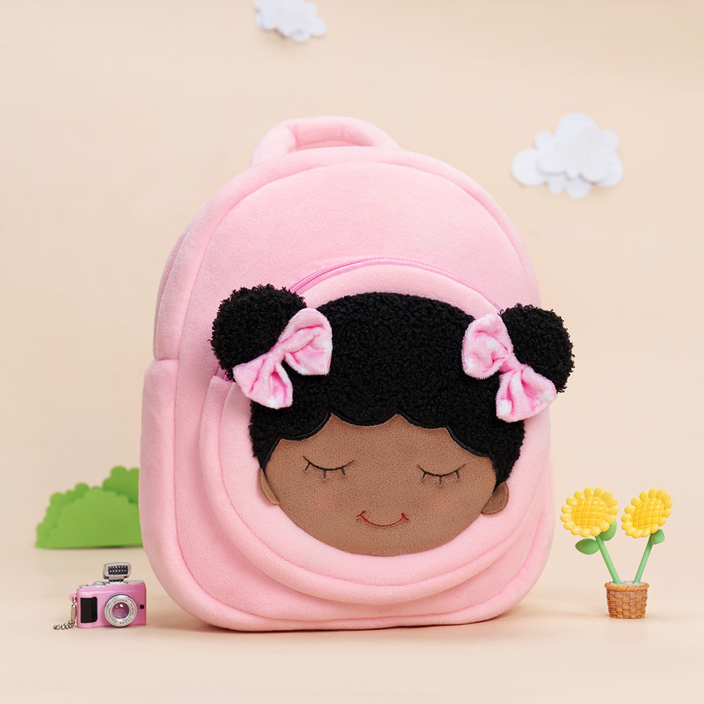 Personalized Deep Skin Tone Pink Dora Backpack