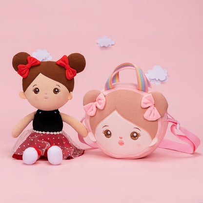 OUOZZZ Personalized Brown Skin Tone Plush Baby Doll