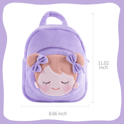 OUOZZZ Personalized IRIS Purple Doll Backpack Gift Set Purple Backpack