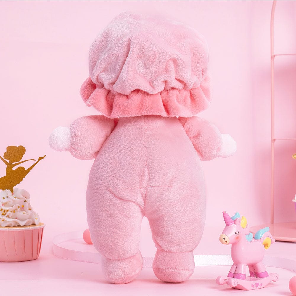 OUOZZZ Personalized Pink Mini Plush Rag Baby Doll