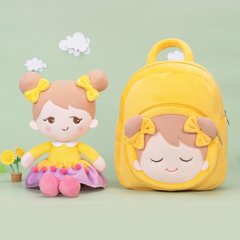 OUOZZZ Personalized Little Clown Baby Doll With Backpack