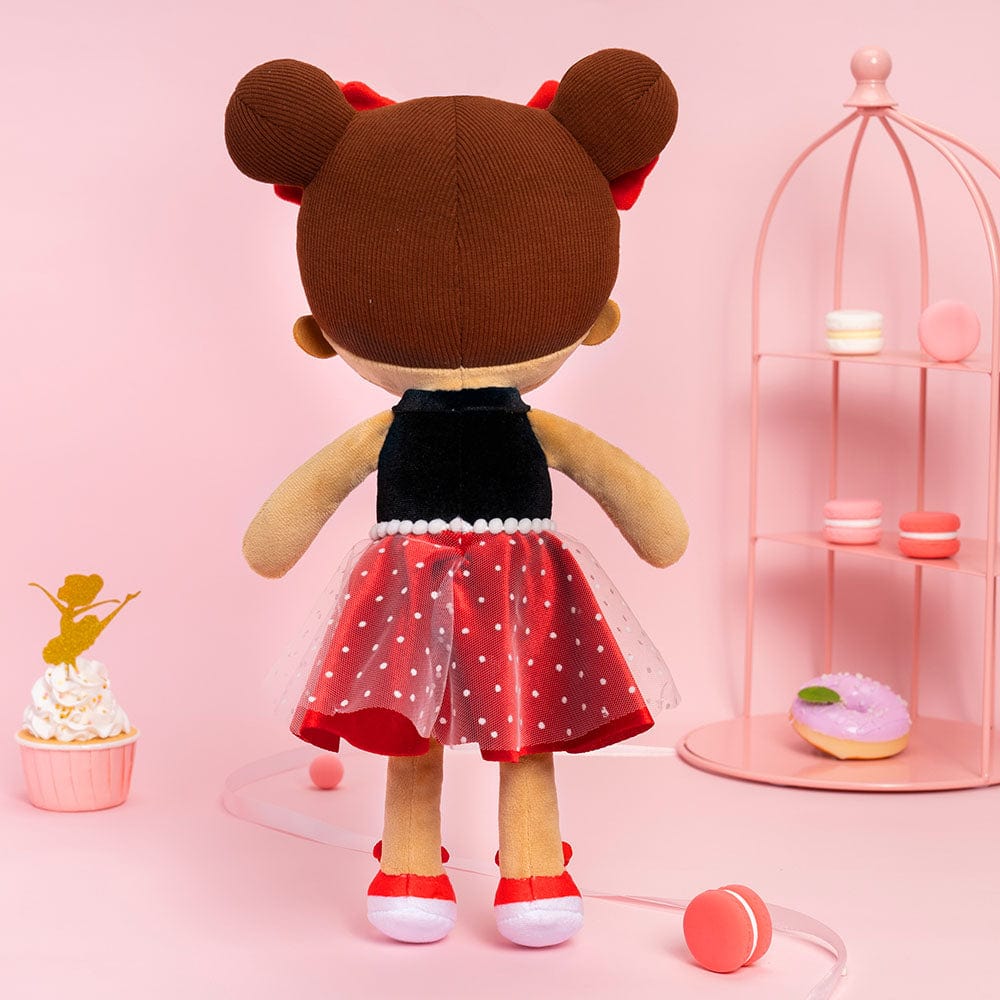 OUOZZZ Personalized Brown Skin Tone Plush Baby Doll