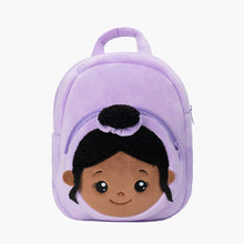 Load image into Gallery viewer, OUOZZZ Personalized Purple Deep Skin Tone Nevaeh Backpack Purple