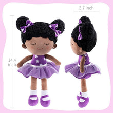 Load image into Gallery viewer, OUOZZZ Personalized Deep Skin Tone Purple Doll Purple