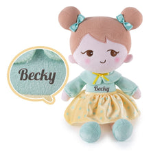 Load image into Gallery viewer, OUOZZZ OUOZZZ Personalized Doll + Backpack Bundle Light Green Becky / Only Doll