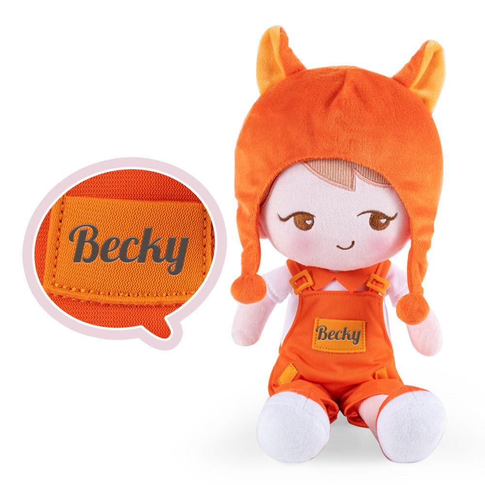 OUOZZZ Personalized Playful Becky Girl Plush Doll - 7 Color Fox Girl🦊