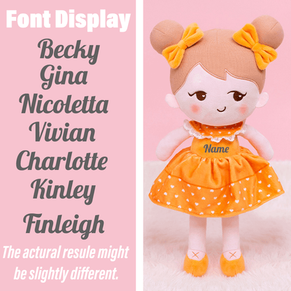 OUOZZZ Personalized Playful Becky Girl Plush Doll - 7 Color